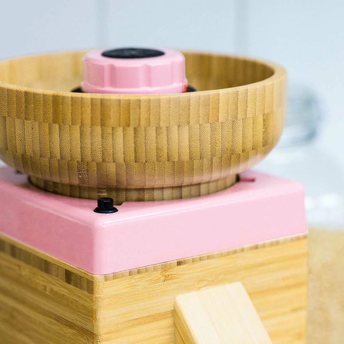 NutriMill Harvest Grain Mill | Pink + Cutting Board & Canister Bundle - Image 10