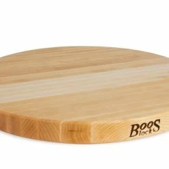 John Boos - 18" Round Cutting Board - Edge Grain - Maple
