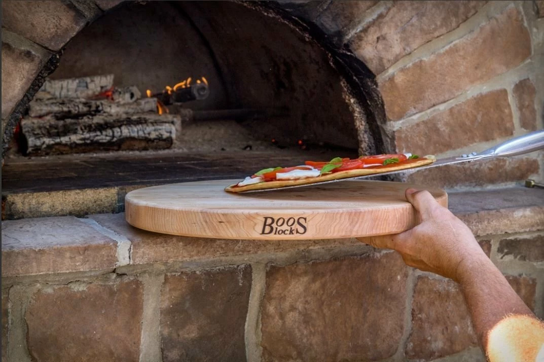 John Boos - 18" Round Cutting Board - Edge Grain - Maple - Image 2