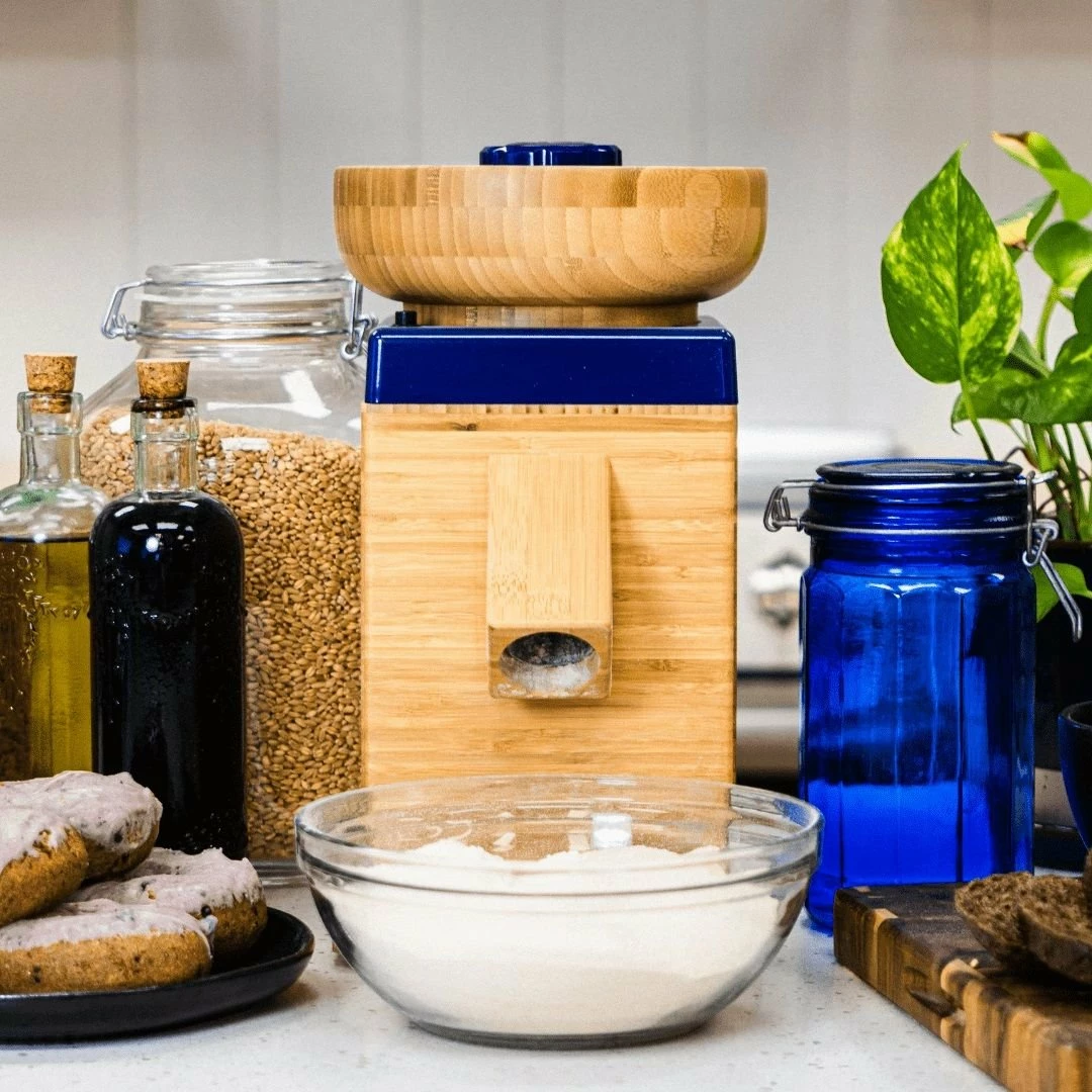 NutriMill Harvest Grain Mill | Blue - Image 2