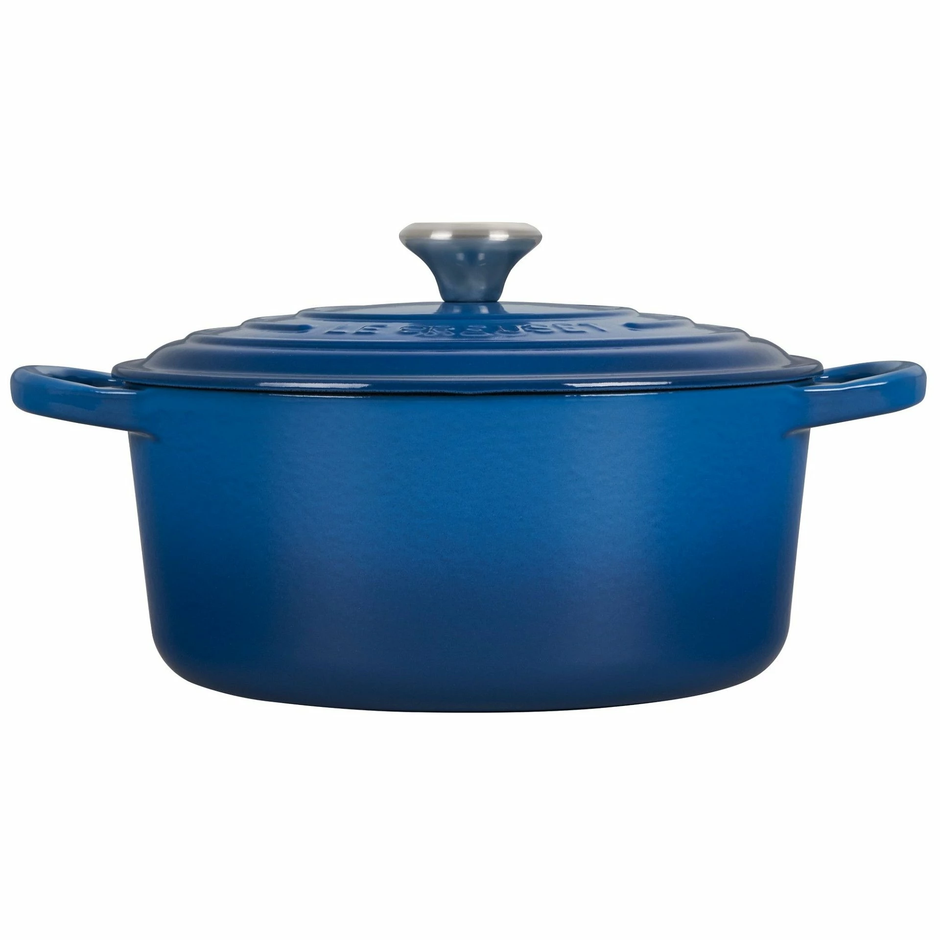 Le Creuset 3.5 Qt. Round Signature Dutch Oven With Stainless Steel Knob | Marseille Blue - Image 2