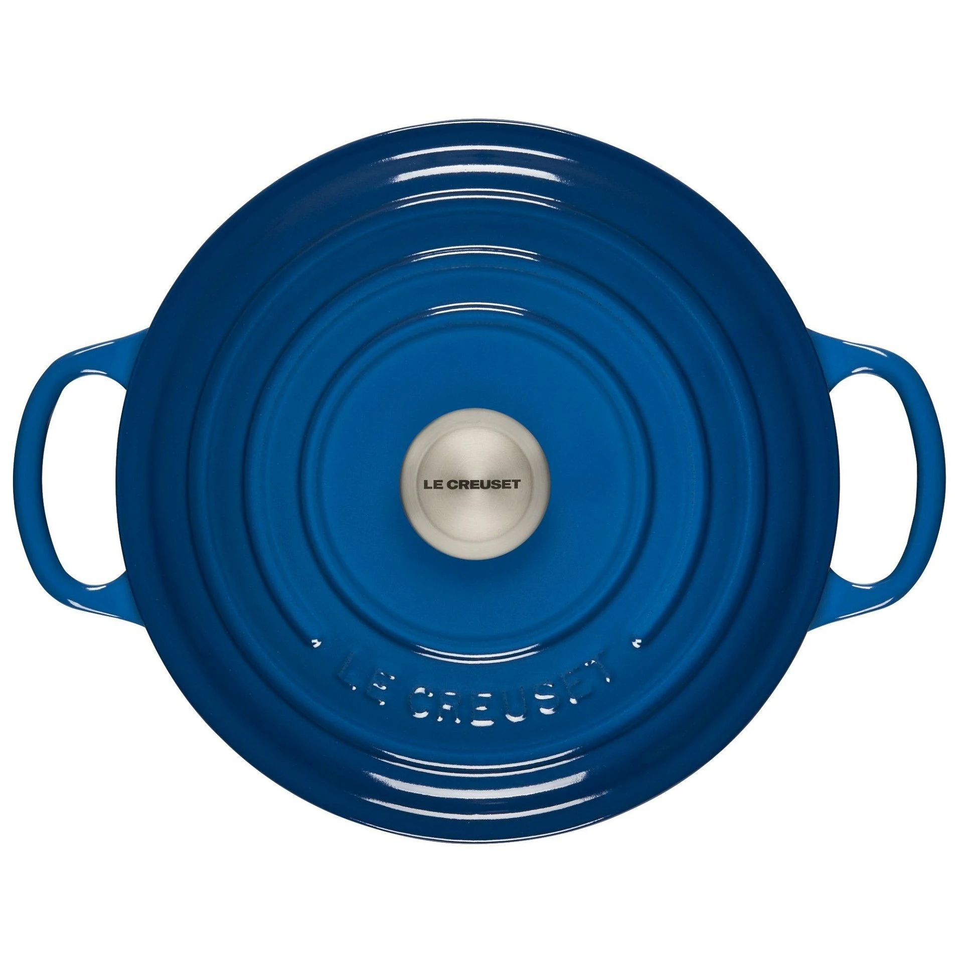 Le Creuset 3.5 Qt. Round Signature Dutch Oven With Stainless Steel Knob | Marseille Blue - Image 3