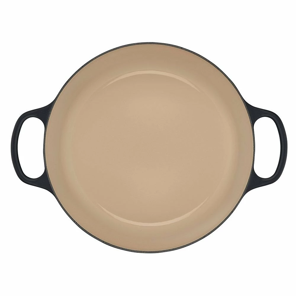 Le Creuset 3.5 Qt. Signature Enameled Cast Iron Braiser With Stainless Steel Knob | Licorice - Image 4