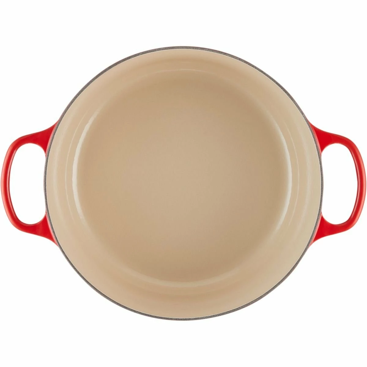 Le Creuset 9 Qt. Round Signature Dutch Oven With Stainless Steel Knob | Cerise/Cherry Red - Image 4