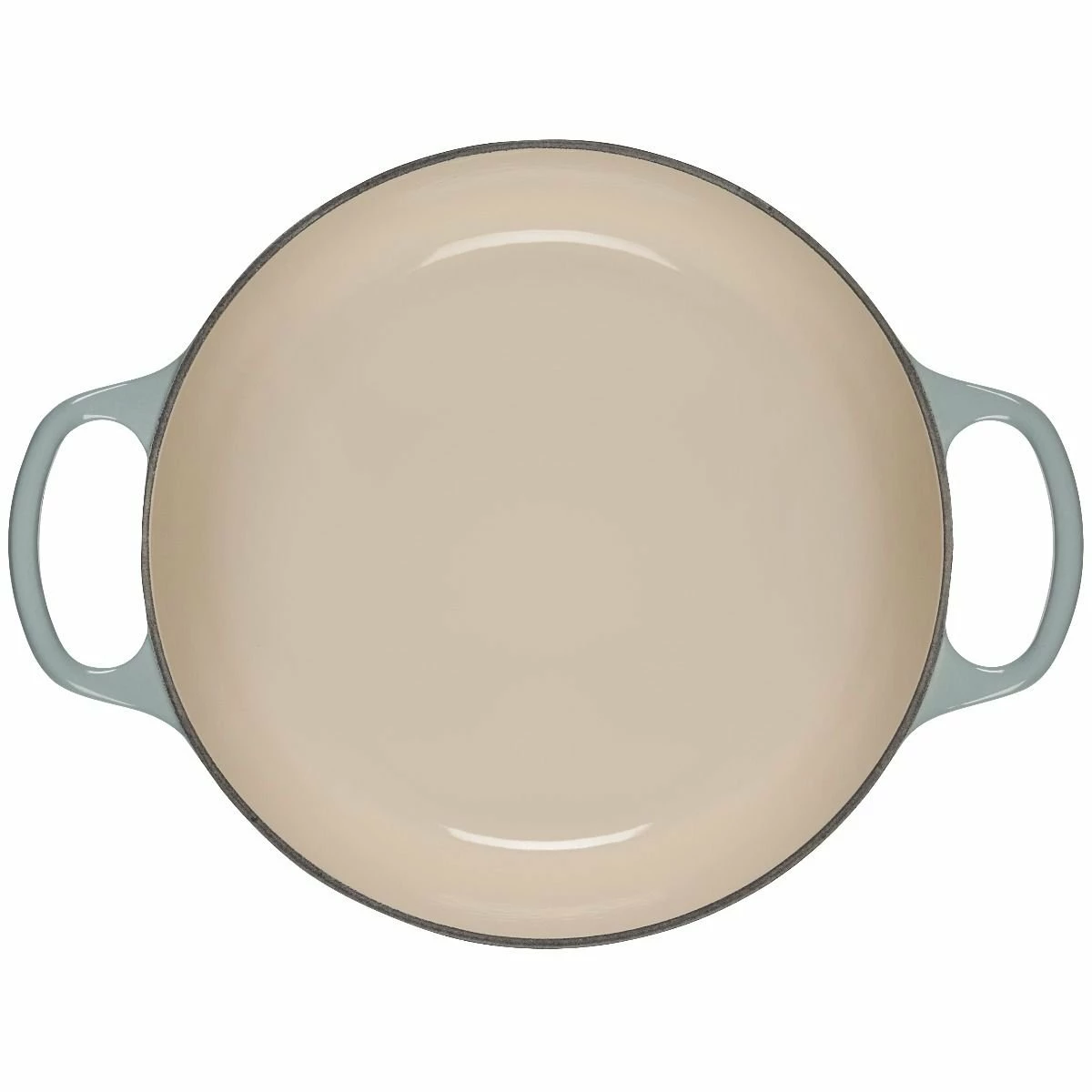 Le Creuset 4.5 Qt. Round Signature Dutch Oven With Stainless Steel Knob | Sea Salt - Image 4