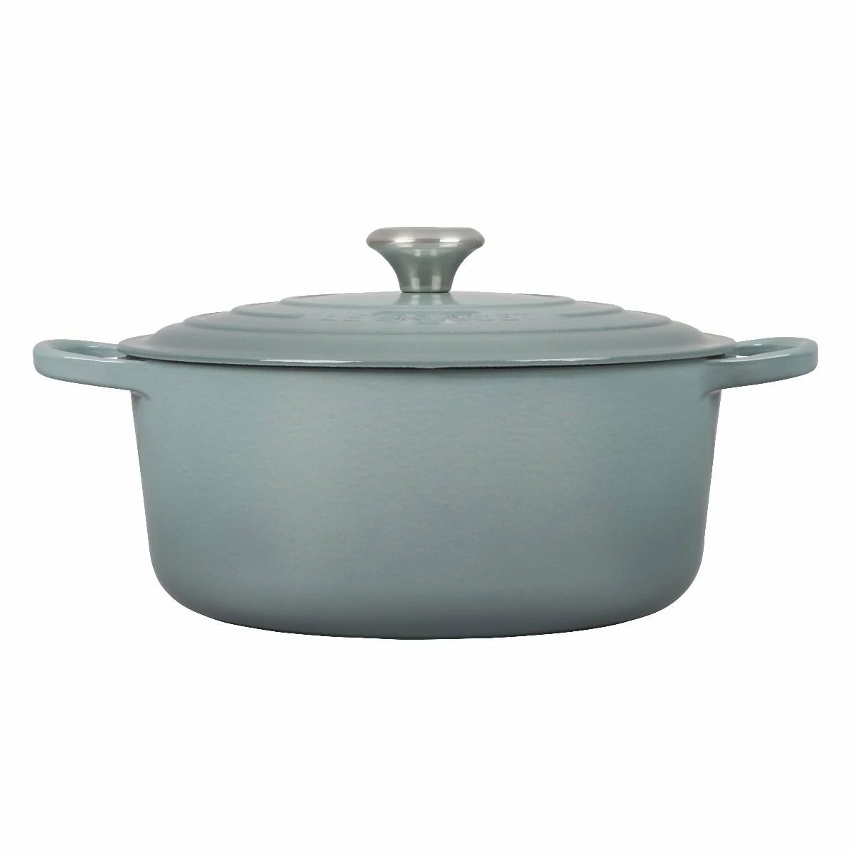 Le Creuset 7.25 Qt. Round Signature Dutch Oven With Stainless Steel Knob | Sea Salt - Image 2