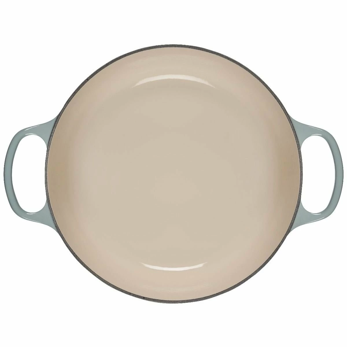 Le Creuset 7.25 Qt. Round Signature Dutch Oven With Stainless Steel Knob | Sea Salt - Image 4