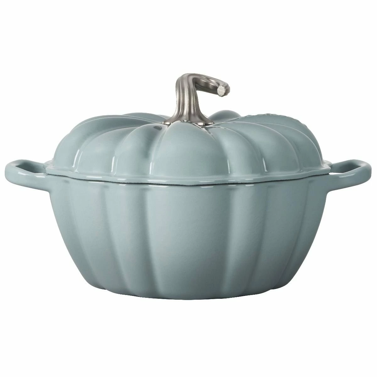 Le Creuset 4 Qt. Pumpkin Cocotte | Sea Salt - Image 2