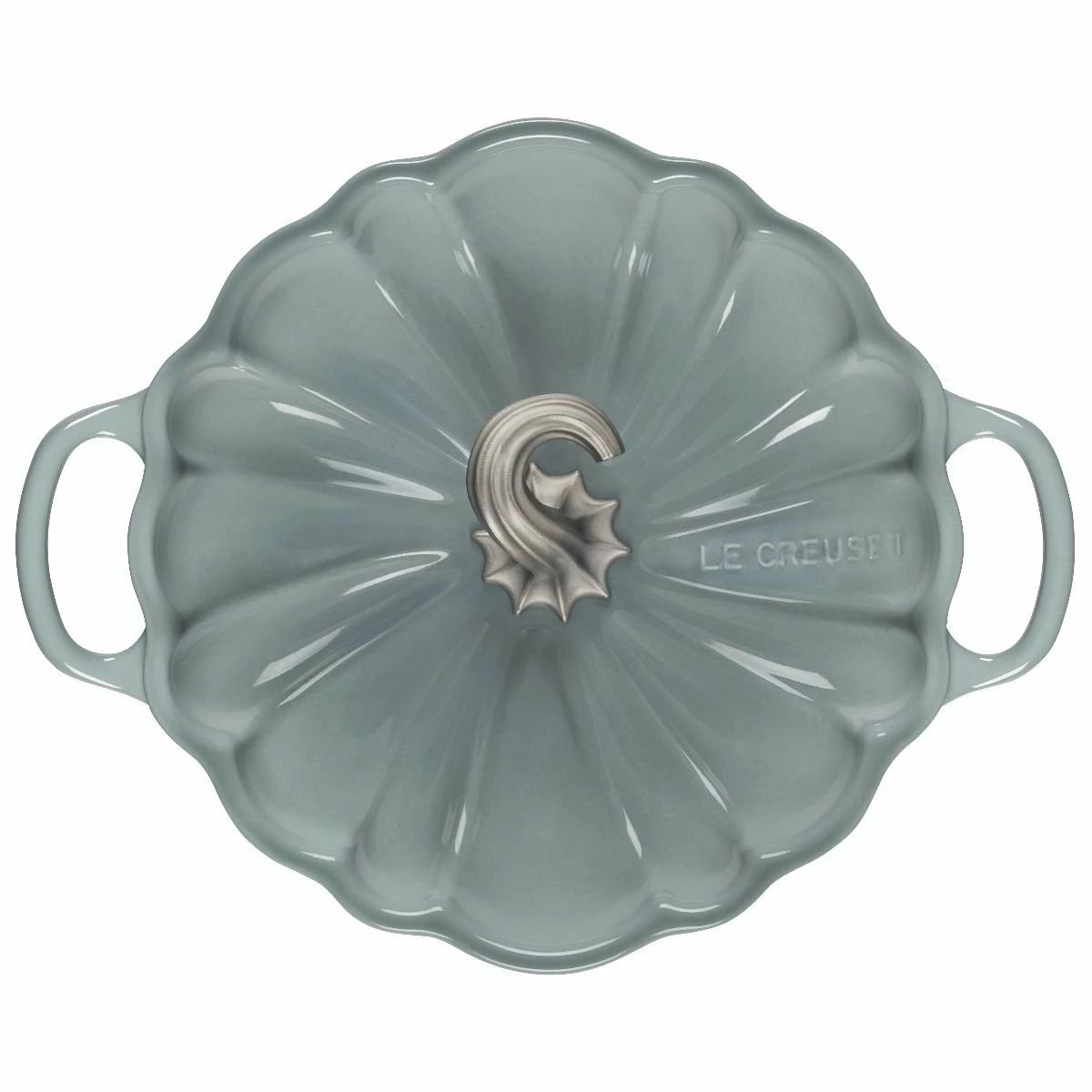 Le Creuset 4 Qt. Pumpkin Cocotte | Sea Salt - Image 4