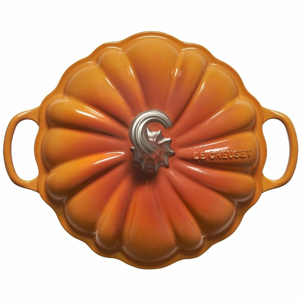 Le Creuset 4 Qt. Pumpkin Cocotte | Persimmon - Image 4