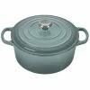 Le Creuset 3.5 Qt. Round Signature Dutch Oven With Stainless Steel Knob| Sea Salt