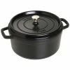 Staub 5.5 Qt. Round Cocotte/Dutch Oven | Matte Black
