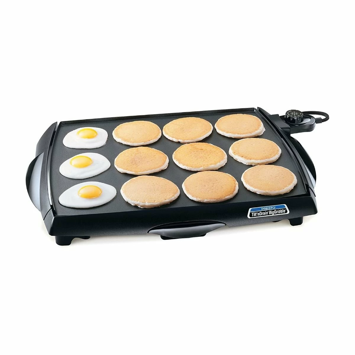 Presto® Tilt'nDrain™ BigGriddle® Cool-Touch Electric Griddle - Image 2