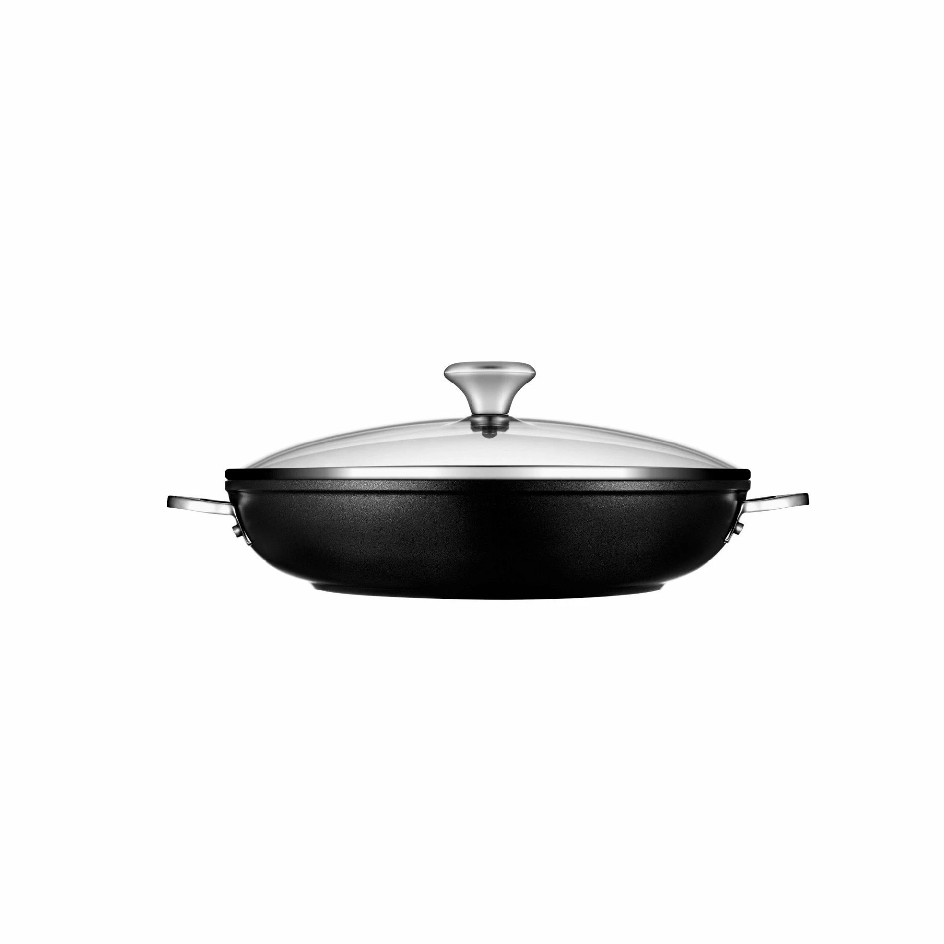 Le Creuset 4 Qt. Shallow Casserole/Braiser With Glass Lid | Toughened Nonstick Pro - Image 2