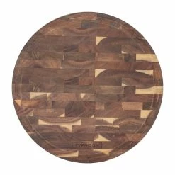 Typhoon World Foods End Grain Round Chopping Board
