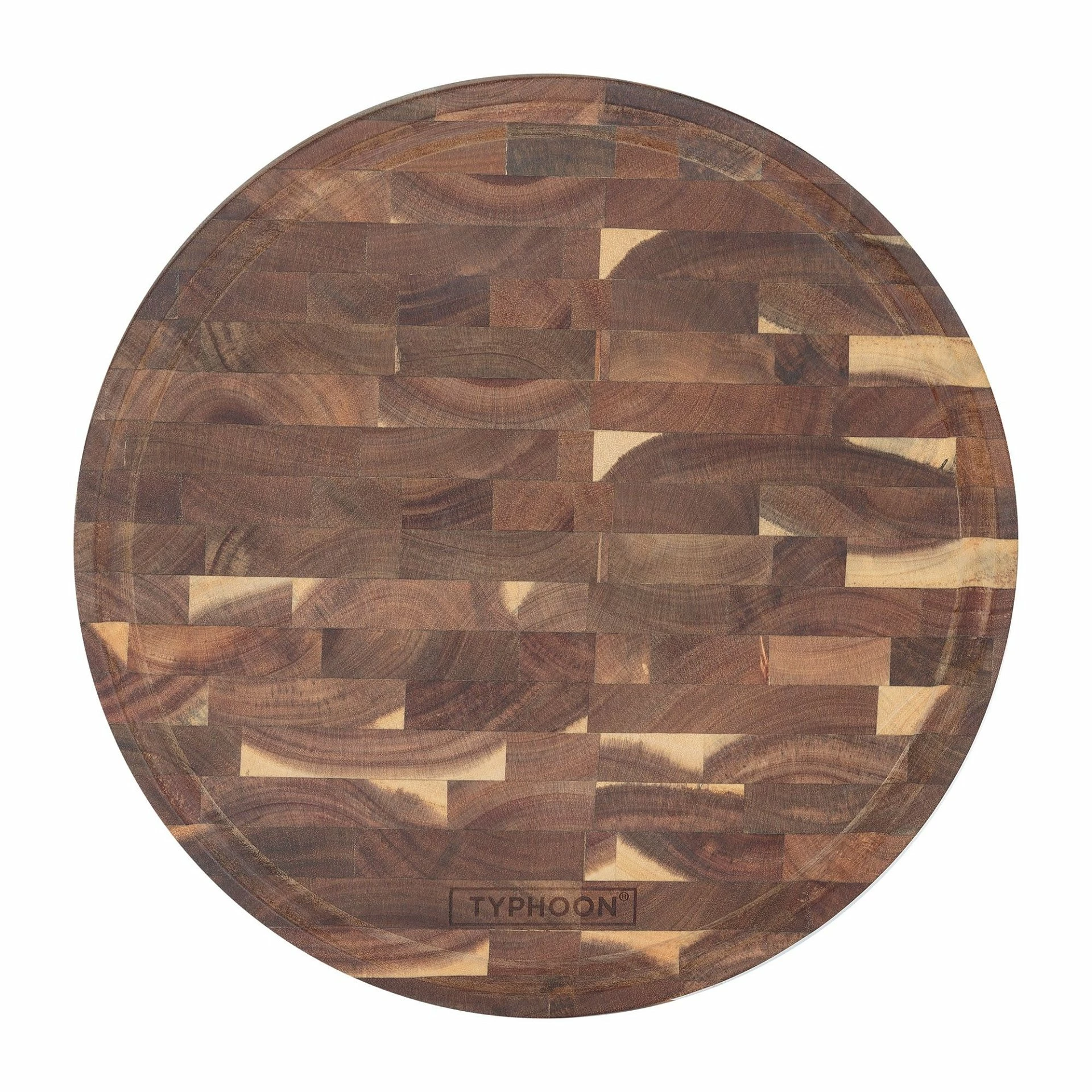Typhoon World Foods End Grain Round Chopping Board