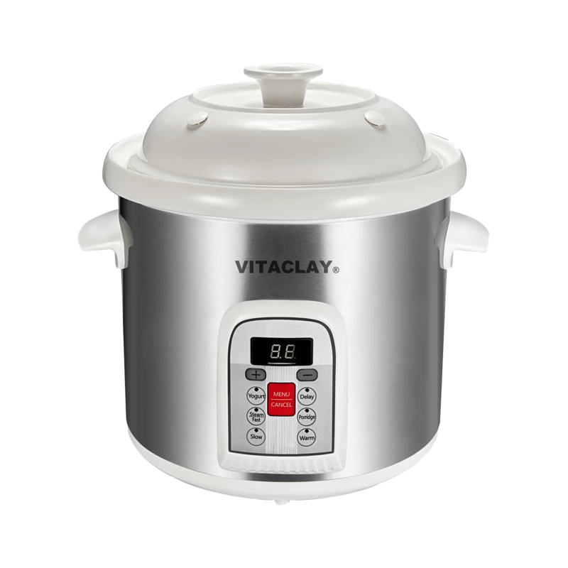VitaClay Smart 6-In-1 Crock & Stock Pot - Stoneware (6.5 Qt)