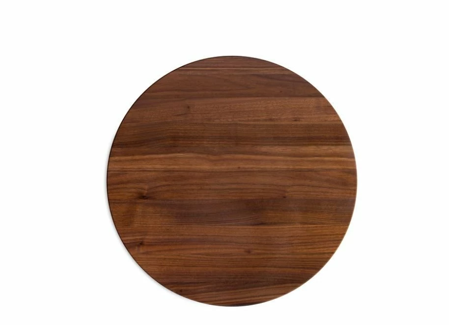 John Boos - 18" Round Cutting Board - Edge Grain – Walnut - Image 2
