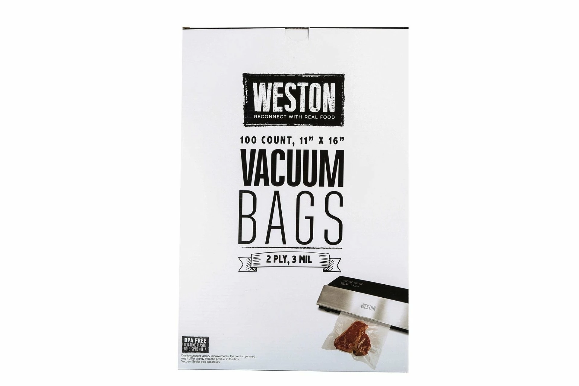 Weston 11"x16" Vacuum-Seal Bags, 100 Count